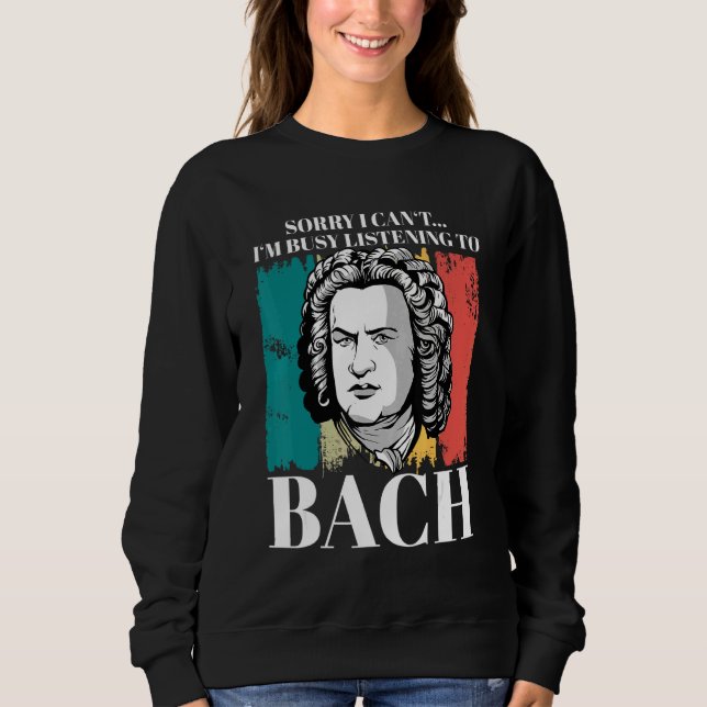 Sweatshirt Johann Sebastian Bach Compositeur Pour Classica (Devant)