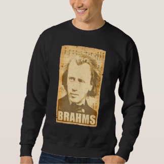 Sweatshirt Johannes Brahms Poster Vintage Torn