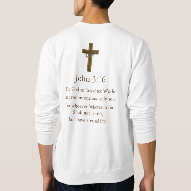 Sweatshirt John 3:16 (Dos)