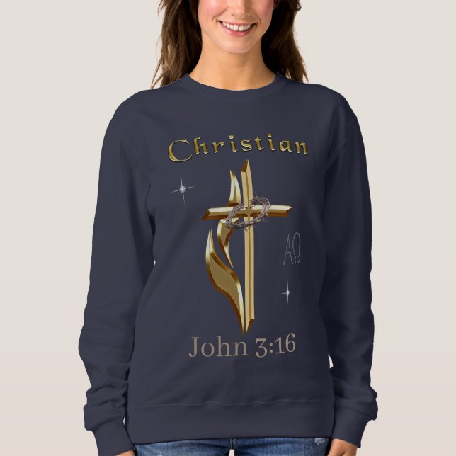 Sweatshirt John 3:16 (Devant)