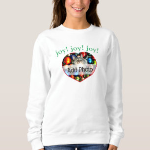 Sweatshirt JOIE ! Coeur photo d'un animal de compagnie