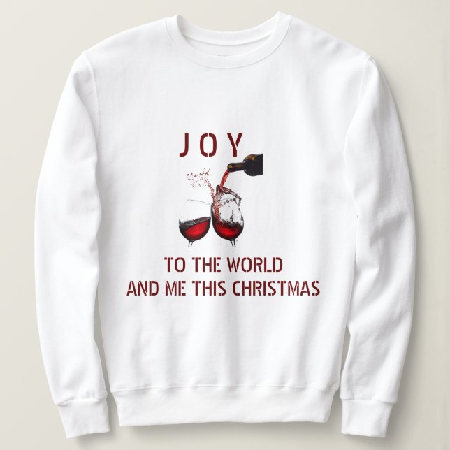 SWEATSHIRT **JOIE-MOI À NOËL** HUMOUR DE NOËL (Design devant)