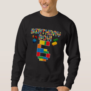 Sweatshirt Joli 6e anniversaire 6 ans Garçons de constructio