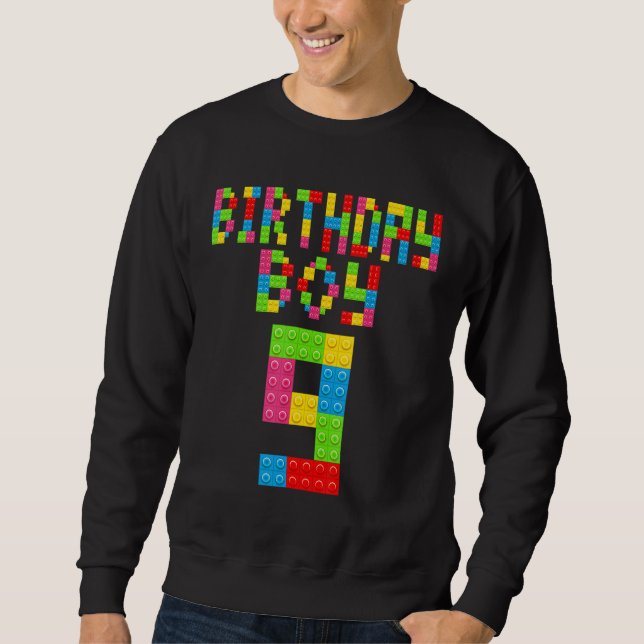 Sweatshirt Joli 9e anniversaire 9 ans Bâtiment de bâtiments B (Devant)