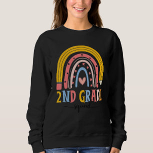 Sweatshirt Joli arc-en-ciel 2e année Professeur de l'équipe P