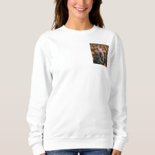 Sweatshirt Joli Bébé Cochon Dans Le Patch Citrouille,