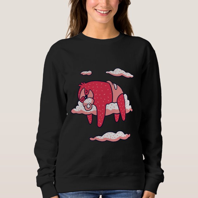 Sweatshirt Joli bébé Sloth Dormir (Devant)