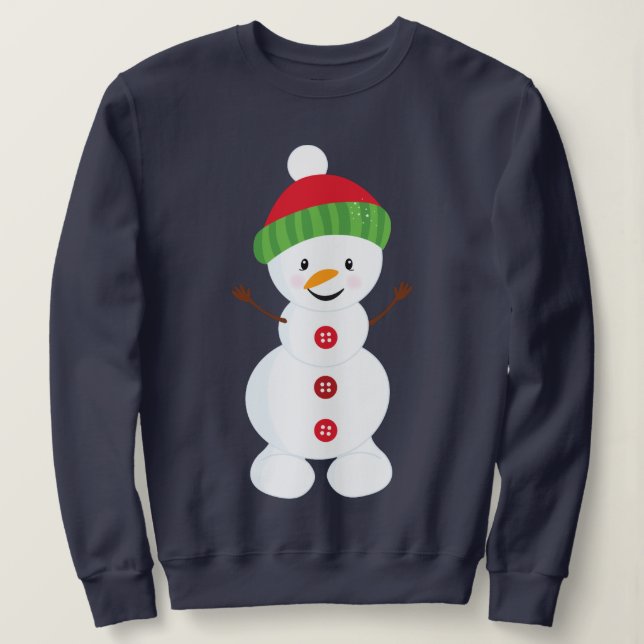 Sweatshirt Joli bonhomme de neige (Design devant)
