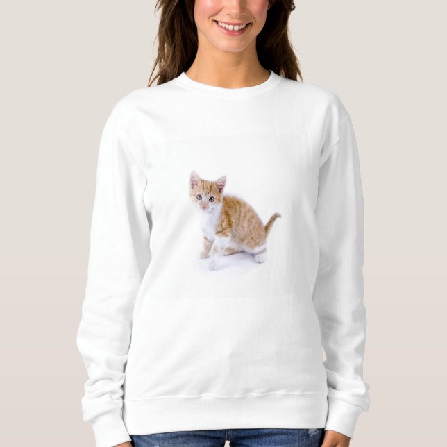 Sweatshirt joli chaton (Devant)