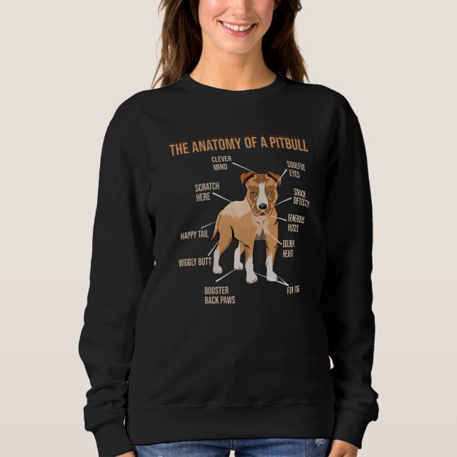 Sweatshirt Joli Chien De Compagnie Définition Anatomie Animal (Devant)