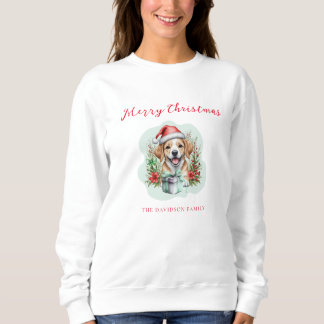 Sweatshirt Joli chiot de Noël