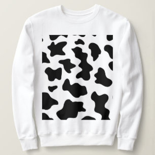 Sweatshirt joli cowboy noir et blanc à la ferme empreinte de 