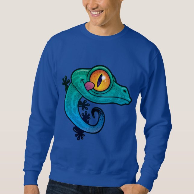 Sweatshirt Joli dessin coloré Gecko (Devant)