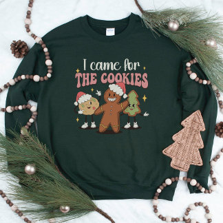 Sweatshirt Joli et drôle cookie de Noël au gingembre