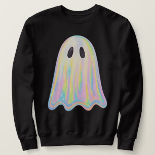Sweatshirt Joli Fantôme Arc-en-Ciel Pastel Effrayant Esthét