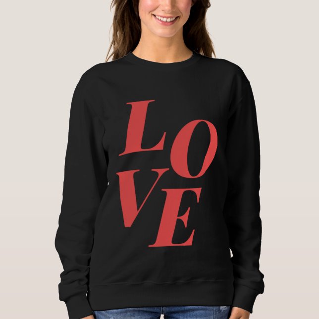 Sweatshirt Joli graphique pour l'amour junior féminin jeune (Devant)