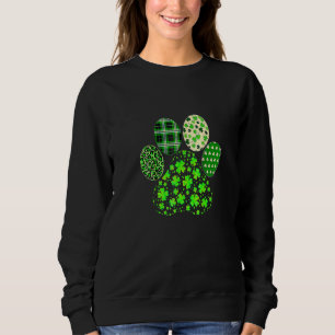 Sweatshirt Joli Irlandais St Patrick's Day Chien Shamrock Luc