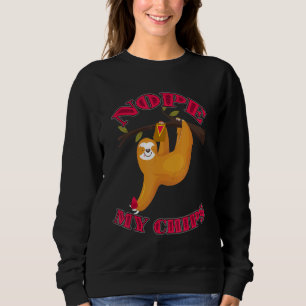 Sweatshirt Joli Lazy Sloth Nope My Chips