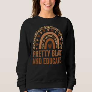 Sweatshirt Joli Léopard Arc-En-Ciel Mélanin Noir Et Éduqué