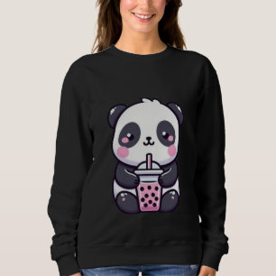 Sweatshirt Joli Panda Décontracté de Dessin Animé – Panda Kaw
