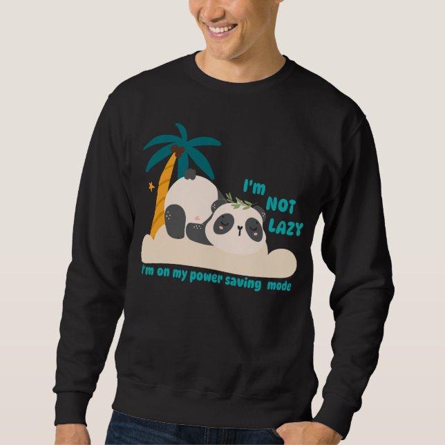 Sweatshirt Joli panda paresseux (Devant)