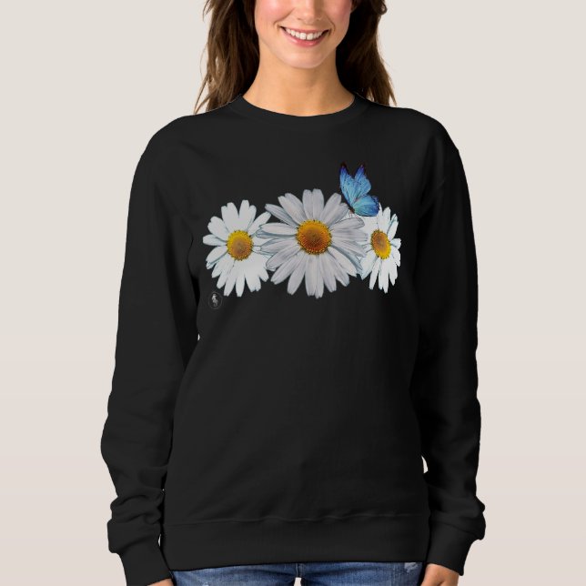 Sweatshirt Joli papillon de marguerite (Devant)