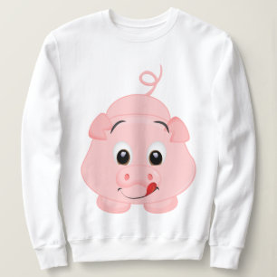 Sweatshirt Joli Petit Cochon Rose