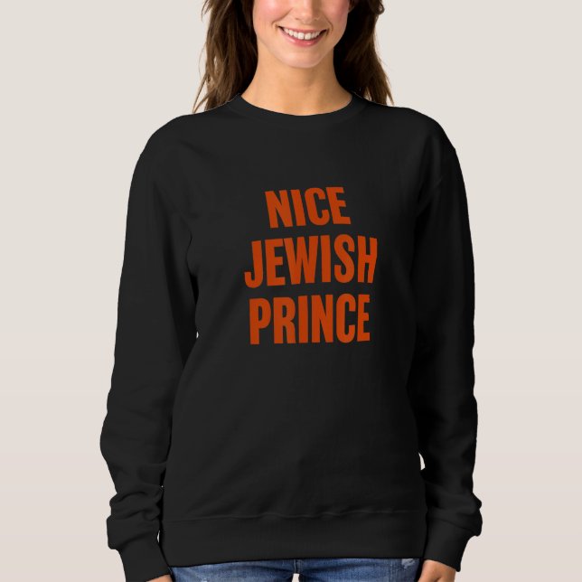 Sweatshirt Joli Prince Juif Joyeux Hanoukka Prince 3 (Devant)
