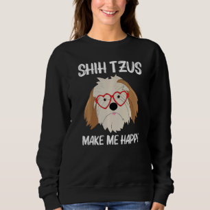 Sweatshirt Joli Shih Tzu pour hommes femmes race de chien jou