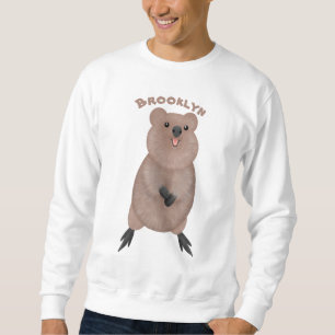 Sweatshirt Joli sourire mignon dessin animé quokka