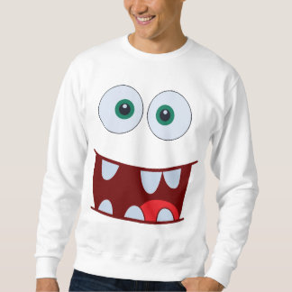 Sweatshirt Joli visage surpris pour les dents d'Halloween