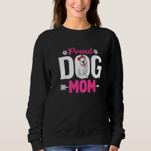 Sweatshirt Jolie Fière Pitbull Chien Fête des mères de maman 