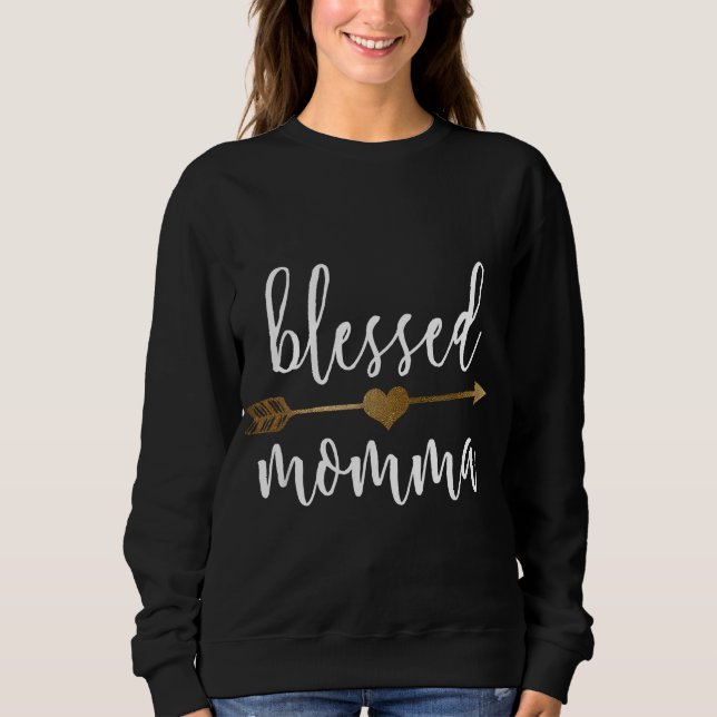 Sweatshirt Jolie Flèche Or Béni Momma Thanksgiving (Devant)