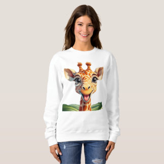 Sweatshirt Jolie girafe souriante