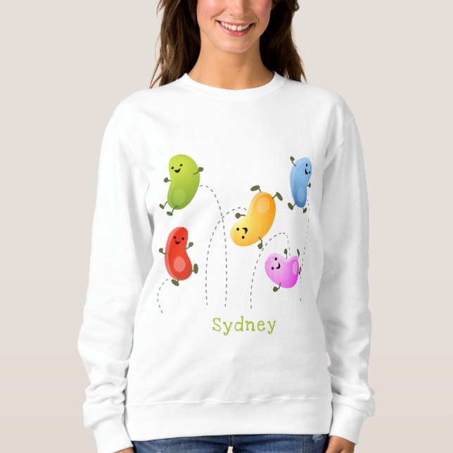 Sweatshirt Jolie jellybeans bondissant dessin animé (Devant)