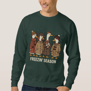 Sweatshirt Jolie oie Saison gelée Hiver Cozy Automne Canard