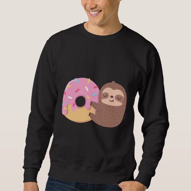 Sweatshirt Jolie petite fente serrant une beigne (Devant)