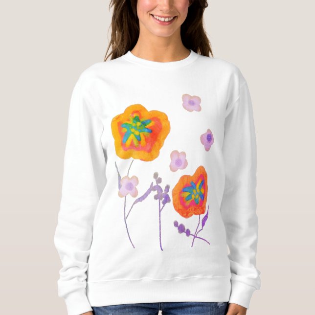 Sweatshirt Jolie place l'art Abstrait à porter (Devant)