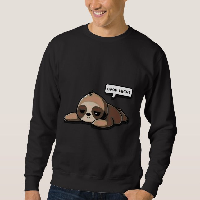 Sweatshirt Jolie Sloth Bonne Nuit (Devant)