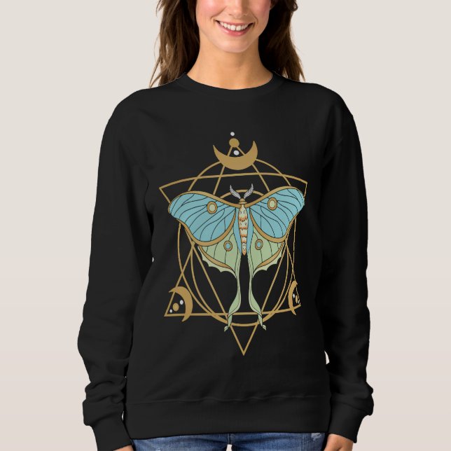 Sweatshirt Jolie Thème de papillon de nuit Luna Belle Papillo (Devant)
