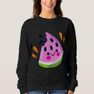 Sweatshirt Jolie tranche de pastèque Bite Vacances d'été vibr