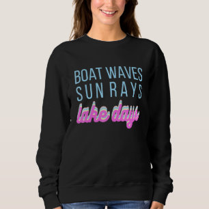 Sweatshirt Jolis Vêtements Féminins Bateau Vagues Rayons de S