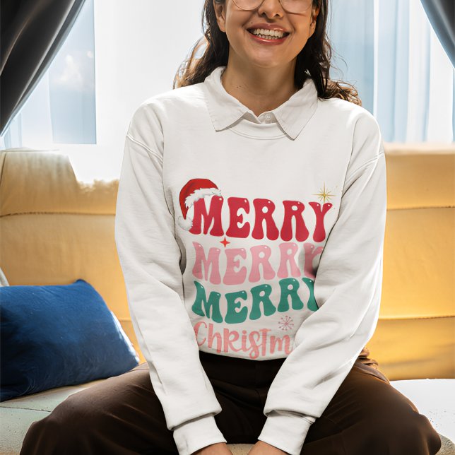 Sweatshirt Jolly Noël Design avec Santa Hat (Créateur téléchargé)