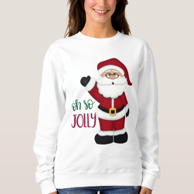Sweatshirt Jolly Père Noël Christmas Design (Devant)