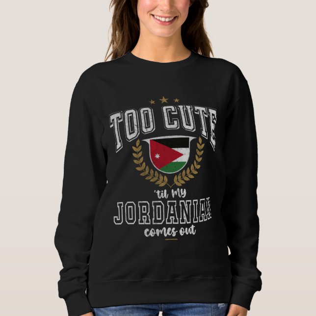 Sweatshirt Jordan Flag Men & Women Cute Til Jordanians (Devant)