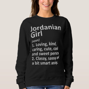 Sweatshirt Jordanienne Fille Jordanie Funny Pays Accueil Raci