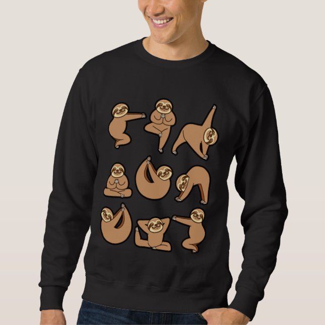 Sweatshirt Jote Sloth Yoga (Devant)