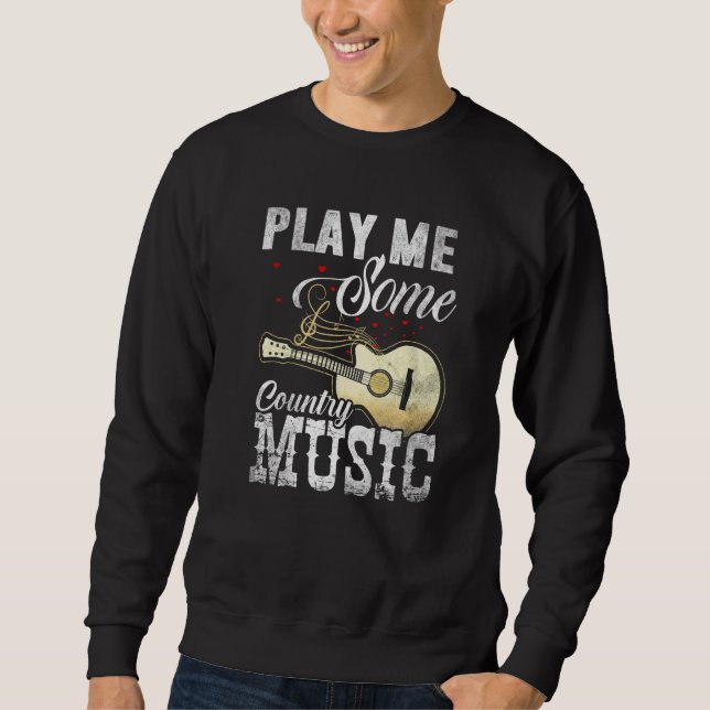 Sweatshirt Joue-moi de la musique country  4 (Devant)