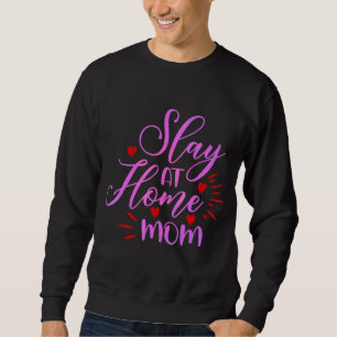 Sweatshirt Jouer à la maison Maman Coeur Fête des Mères
