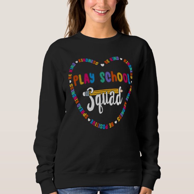 Sweatshirt Jouer équipe de l'école être comme école jouer éco (Devant)